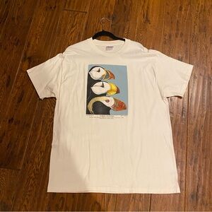 Vintage 1992 Three Puffins T-shirt by Diana Dee Tyley Liberty Graphics